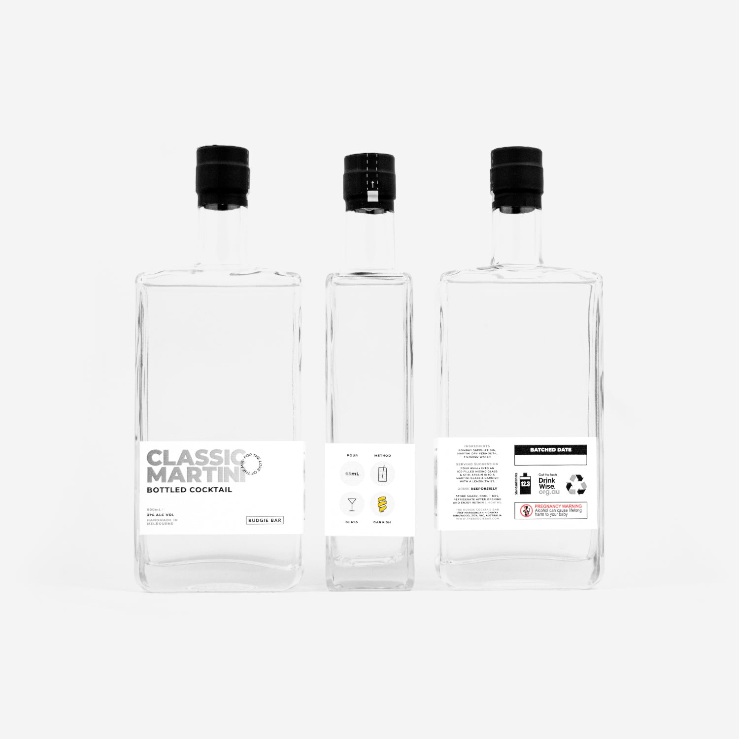 Classic Martini 500mL Bottled Cocktail