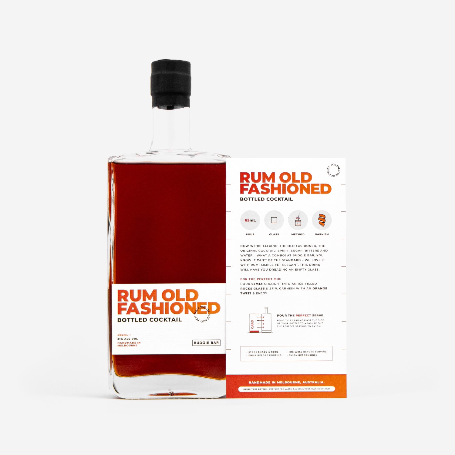 Rum Old Fashioned 500mL Bottled Cocktail