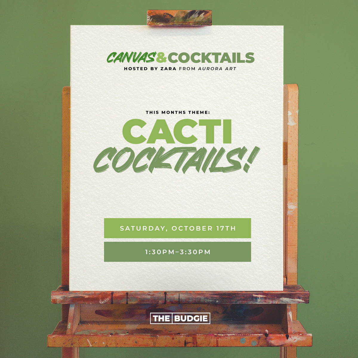 Canvas & Cocktails: October Cacti Edition