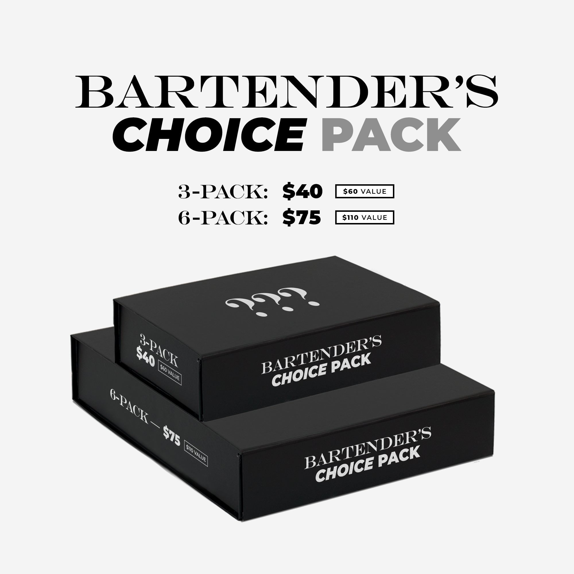 Bartender's Choice Mystery Bottled Cocktail Pack