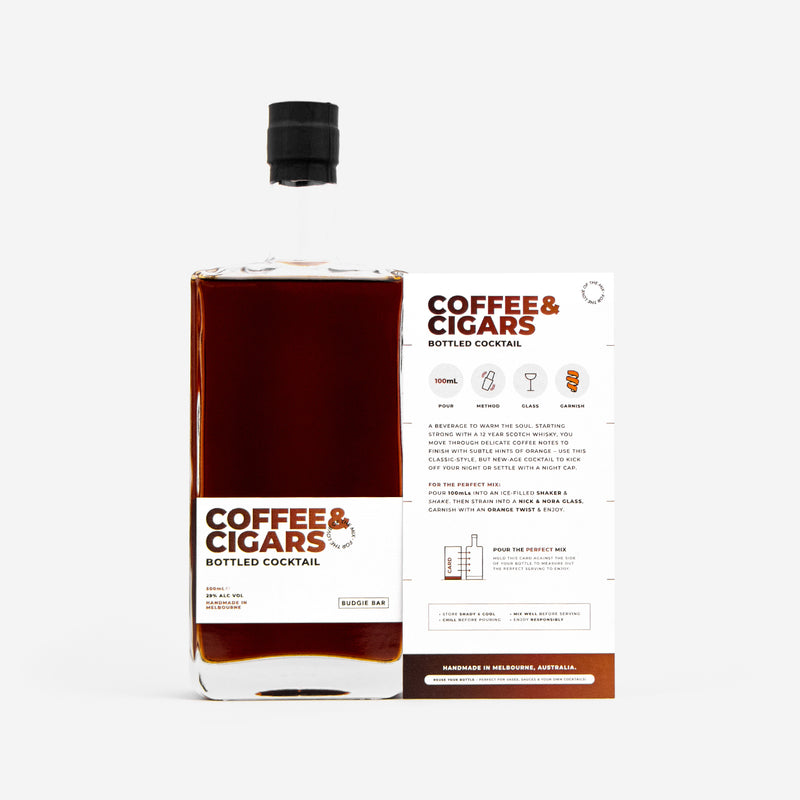 Coffee & Cigars 500mL Bottled Cocktail