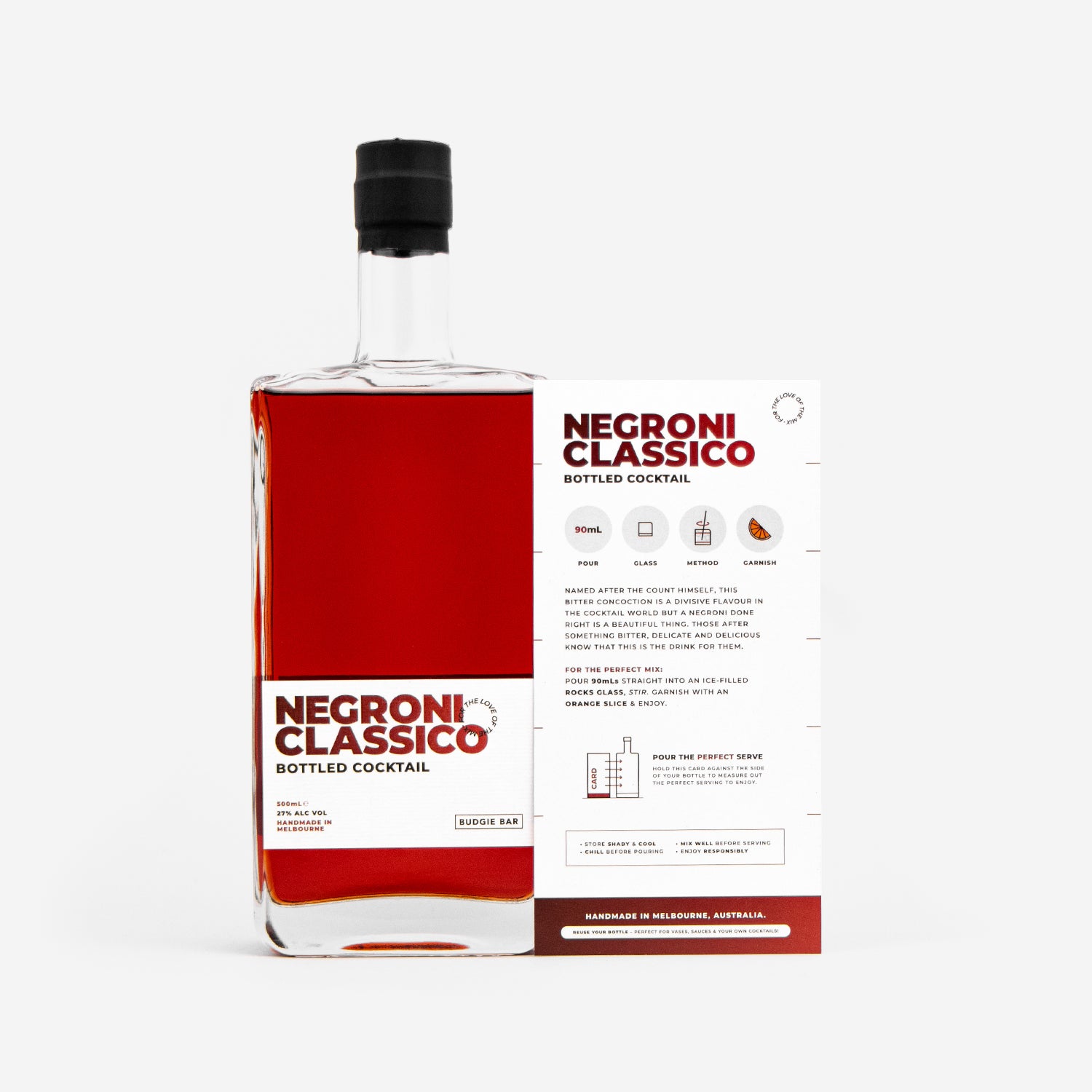 Negroni Classico 500mL Bottled Cocktail